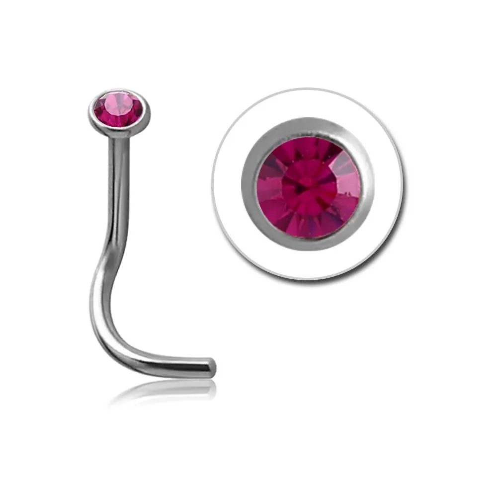 18 Gauge | Fuschia Surgical Steel Nose Stud