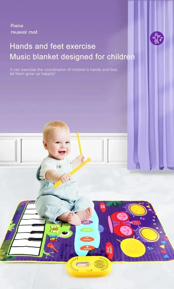 2 In 1 Baby Musical Keyboard Instrument Playmat