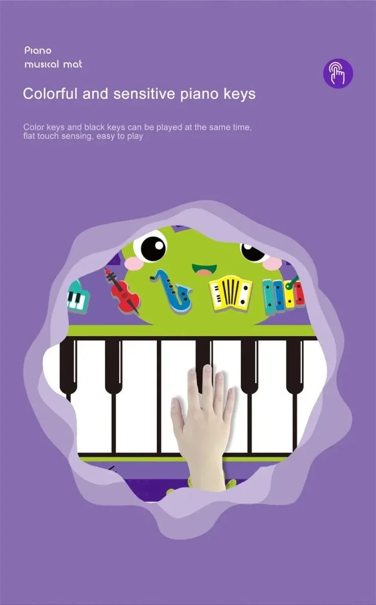 2 In 1 Baby Musical Keyboard Instrument Playmat