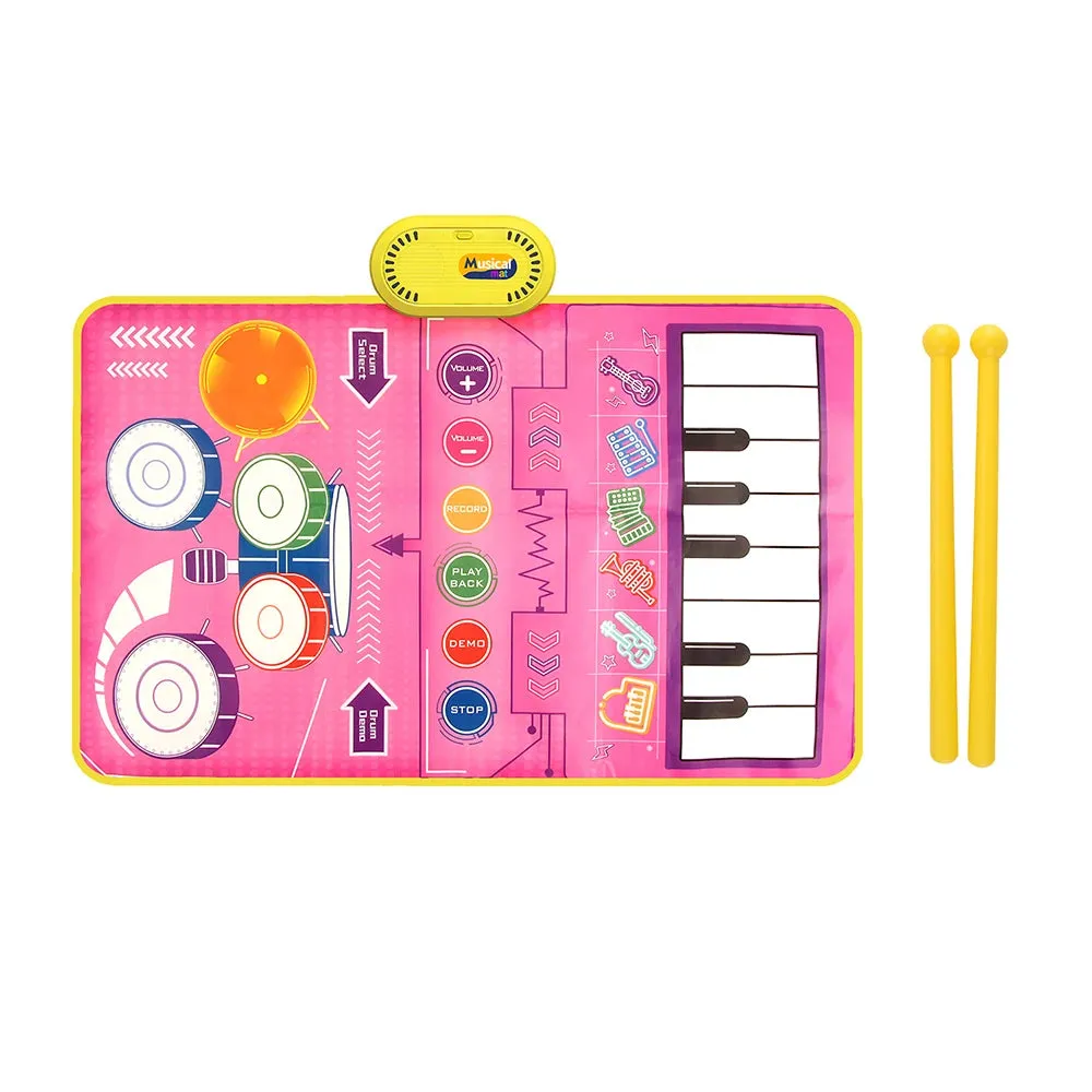 2 In 1 Baby Musical Keyboard Instrument Playmat