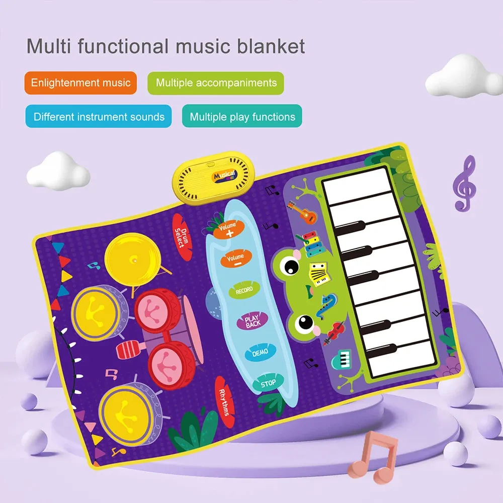 2 In 1 Baby Musical Keyboard Instrument Playmat