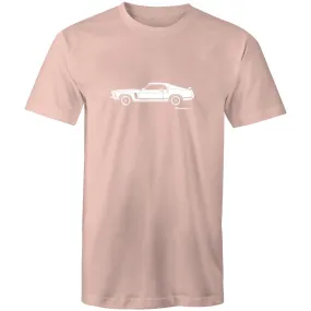 2XL Pale Pink Mustang Side New - Mens T-Shirt - WAREHOUSE