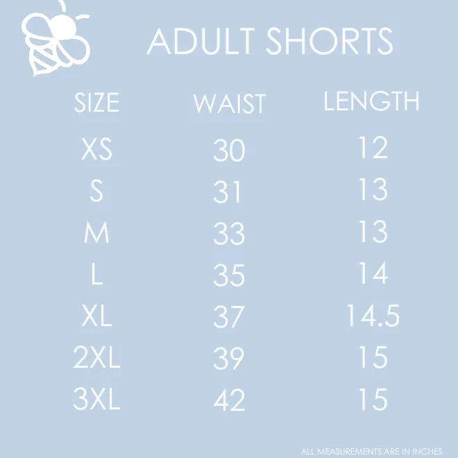 Adult Shorts - Watercolor Magnolia