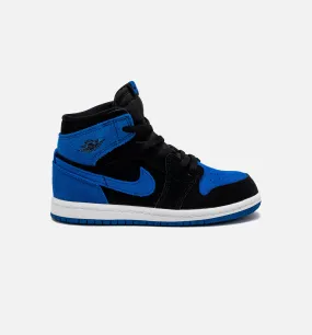 Air Jordan 1 Retro High OG Royal Reimagined Infant Toddler Lifestyle Shoe - Black/Royal Blue/White Free Shipping