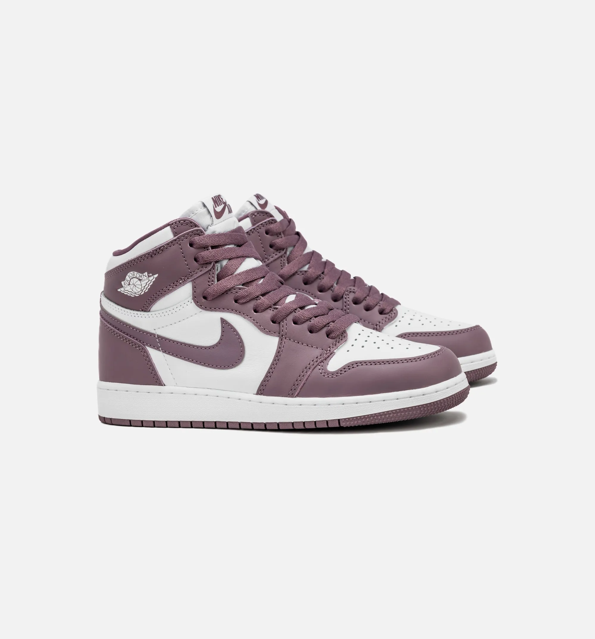 Air Jordan 1 Retro High OG Sky J Mauve Grade School Lifestyle Shoe - White/Sky J Mauve Free Shipping