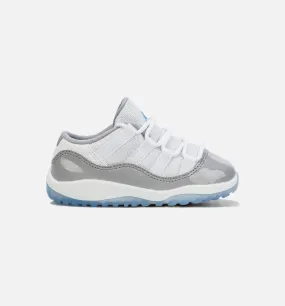 Air Jordan 11 Retro Cement Grey Infant Toddler Lifestyle Shoe - Grey/Blue