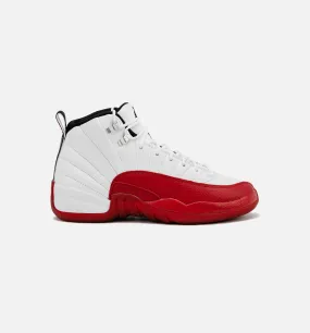 Air Jordan 12 Retro Cherry Grade School Lifestyle Shoe - Cherry Red