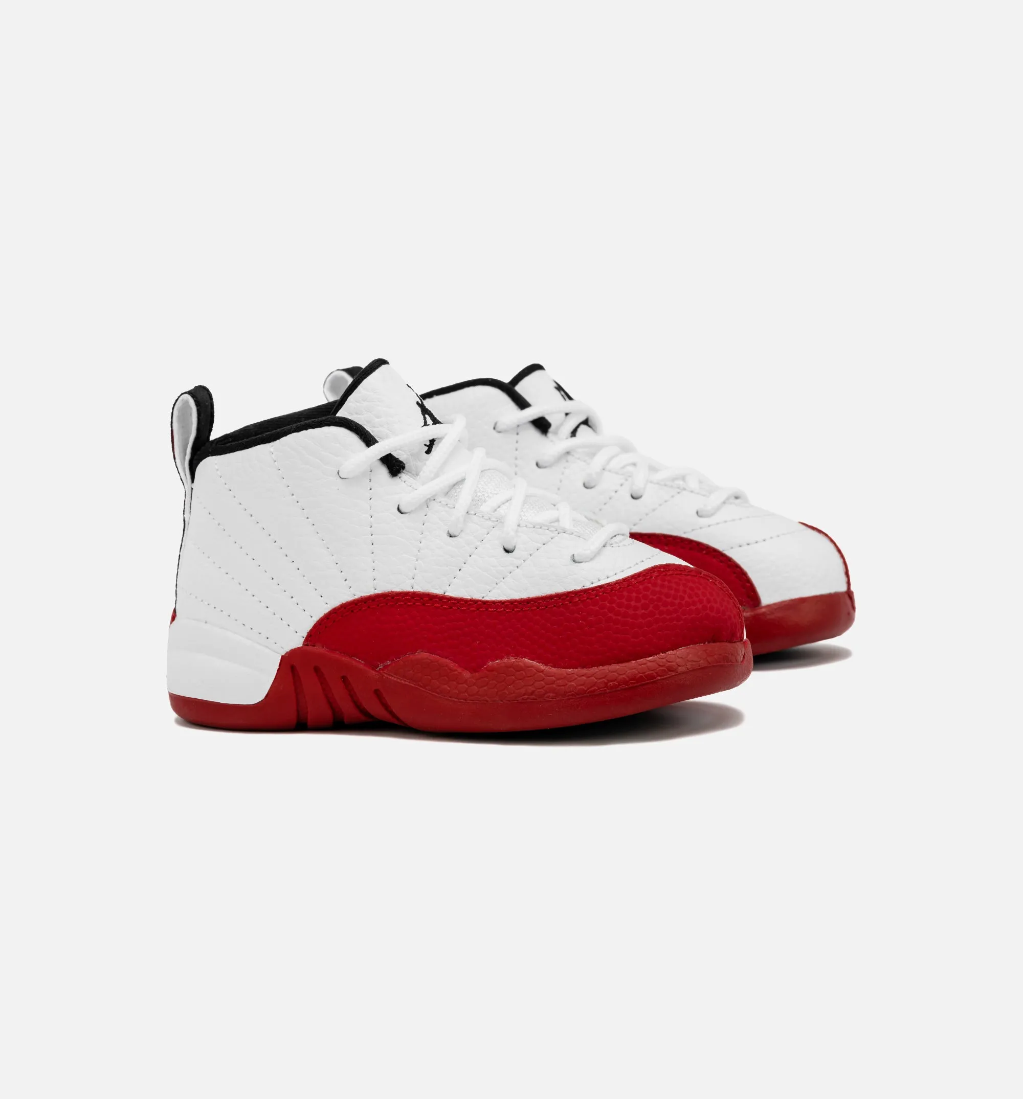 Air Jordan 12 Retro Cherry Infant Toddler Lifestyle Shoe - White/Red