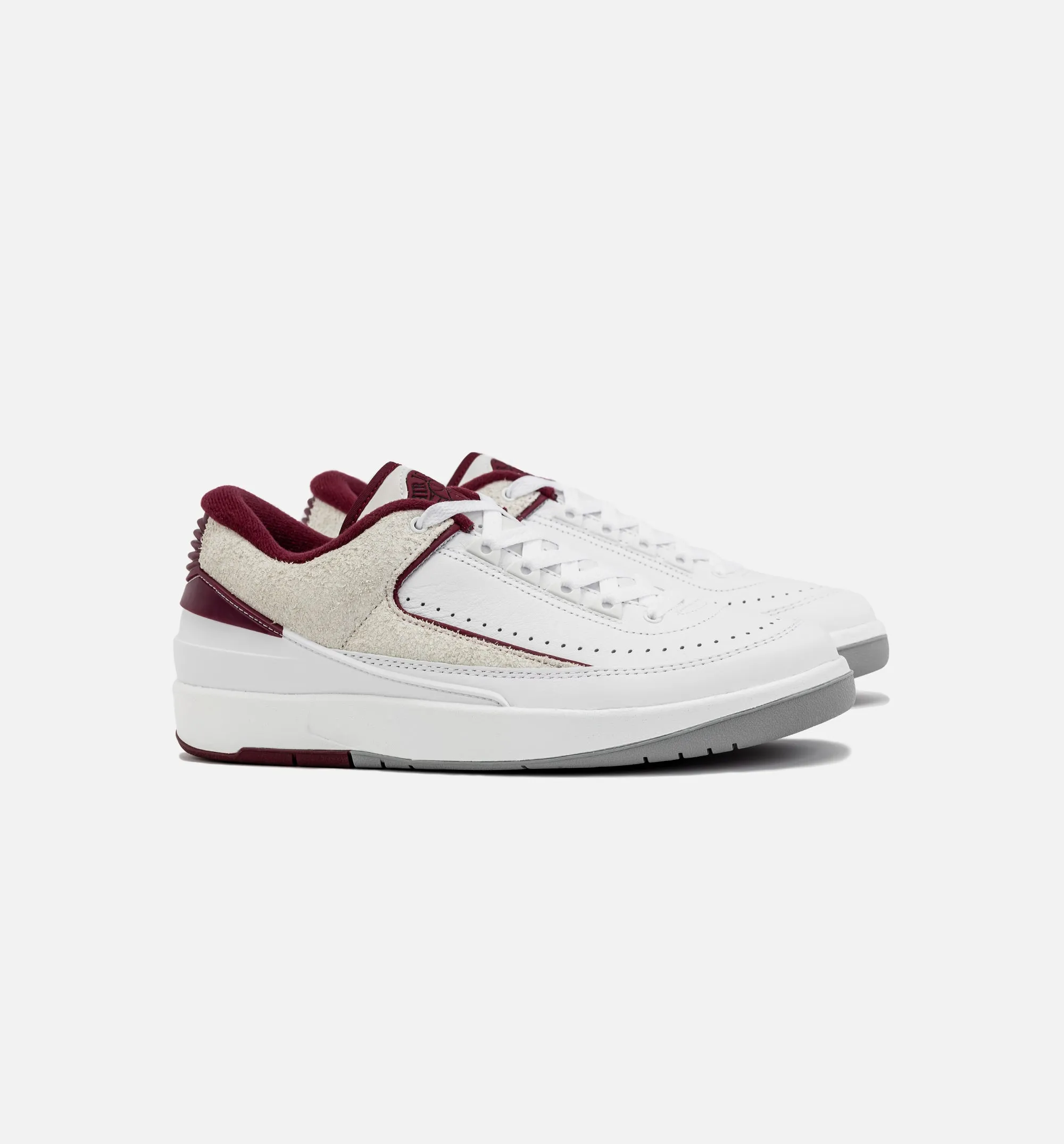 Air Jordan 2 Retro Low Cherrywood Mens Lifestyle Shoe - White/Red Free Shipping