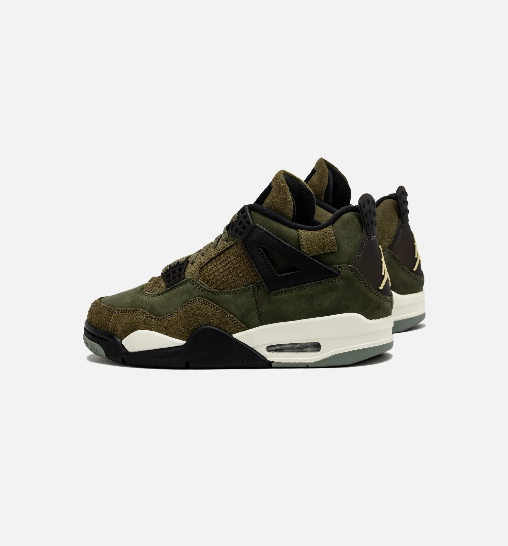 Air Jordan 4 Retro Craft Olive Mens Lifestyle Shoe - Medium Olive/Black