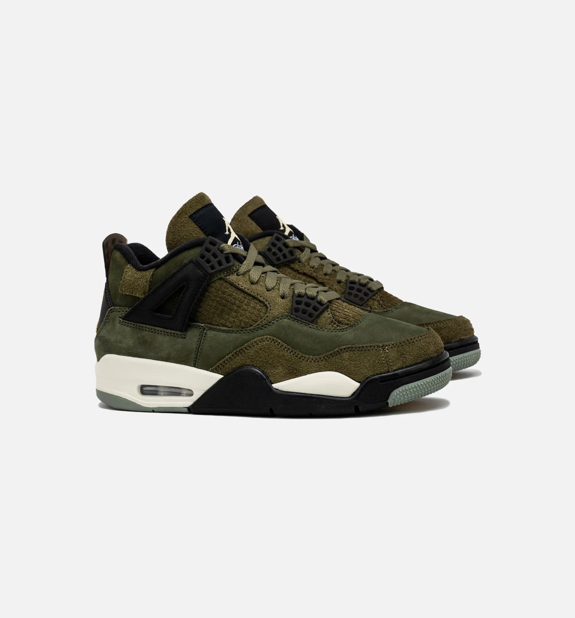 Air Jordan 4 Retro Craft Olive Mens Lifestyle Shoe - Medium Olive/Black