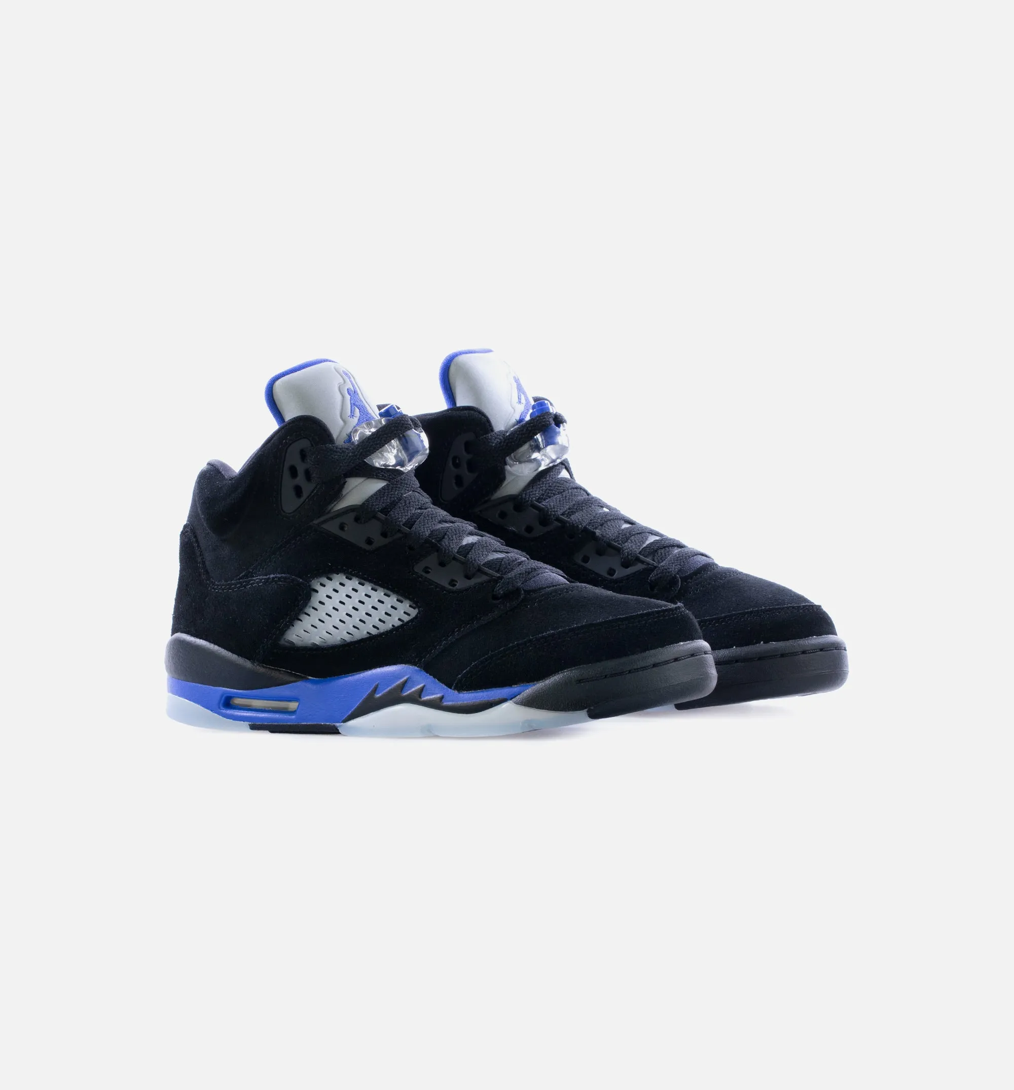 Air Jordan 5 Retro Racer Blue Grade School Lifestyle Shoe - Black/Blue Limit One Per Customer