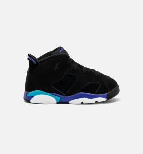 Air Jordan 6 Retro Aqua Infant Toddler Lifestyle Shoe - Black/Aquatone/Bright Concord