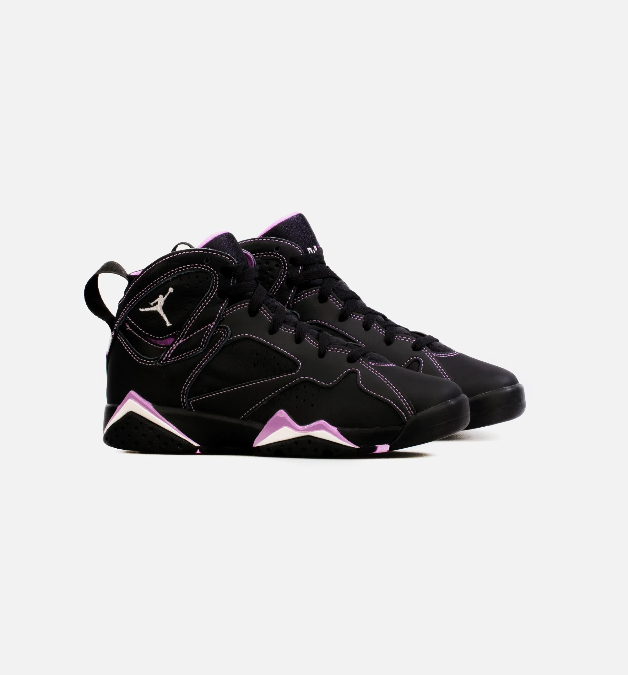 Air Jordan 7 Barely Grape Grade School Lifestyle Shoe - Black/Purple