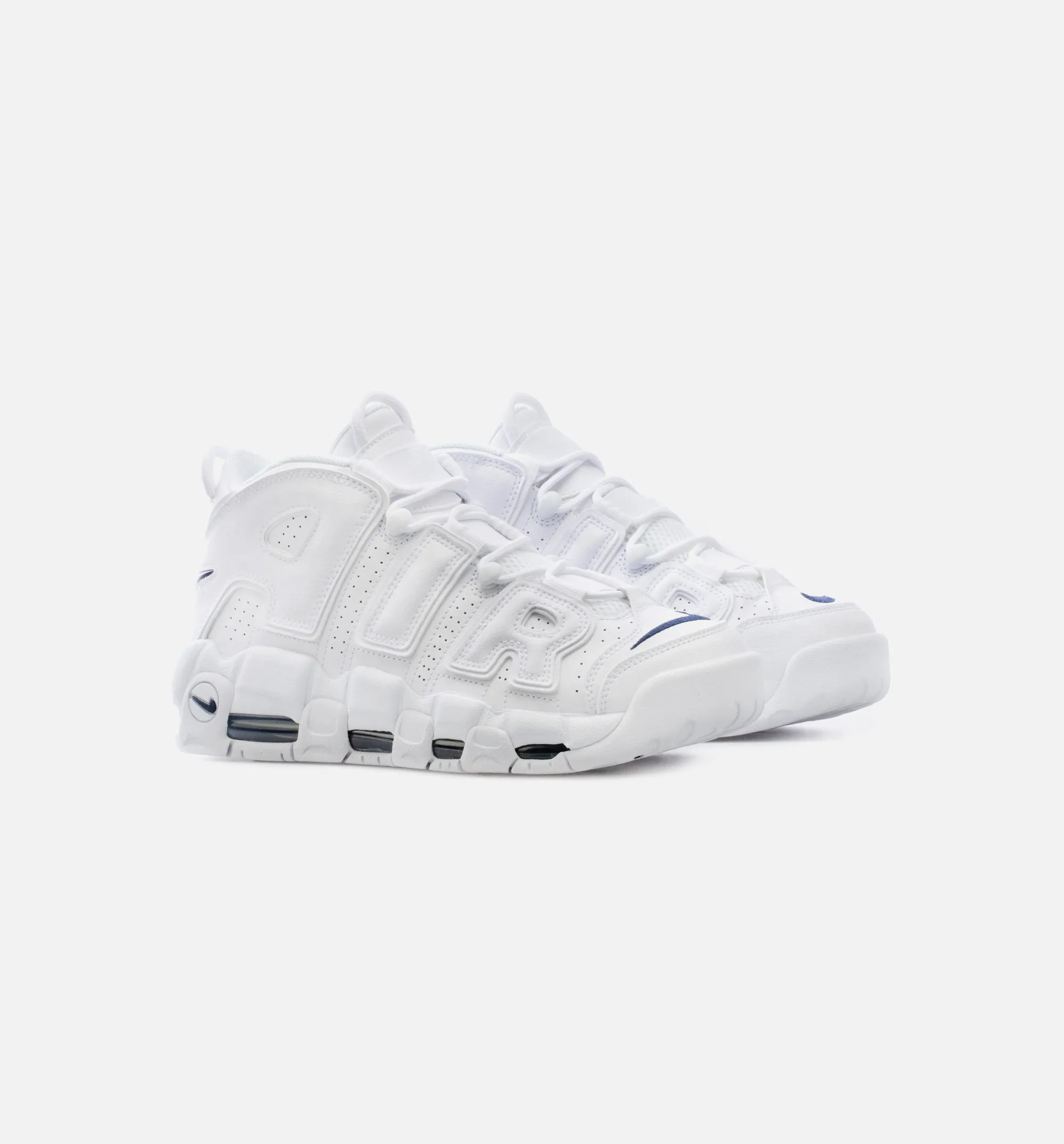 Air More Uptempo 96 White Navy Mens Lifestyle Shoe - White