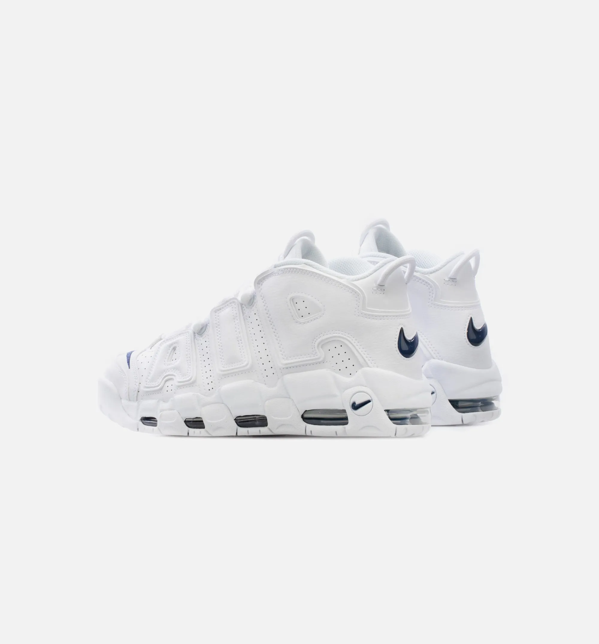 Air More Uptempo 96 White Navy Mens Lifestyle Shoe - White