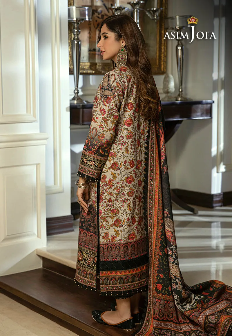 AJAW-02 EMBROIDERED KHADDAR 3 PCS