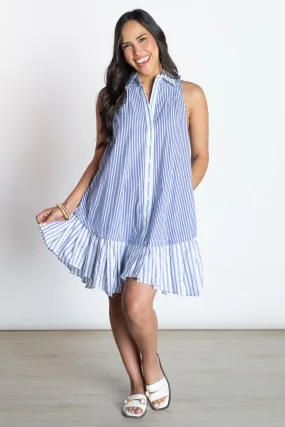 Always on My Mind Striped Collar Dress