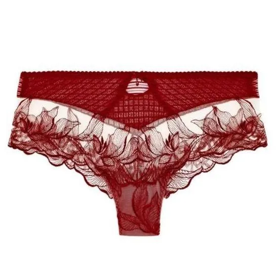 Aubade Fleur De Tattoo St. Tropez Brief  in Rouge Ecrin TB70-6