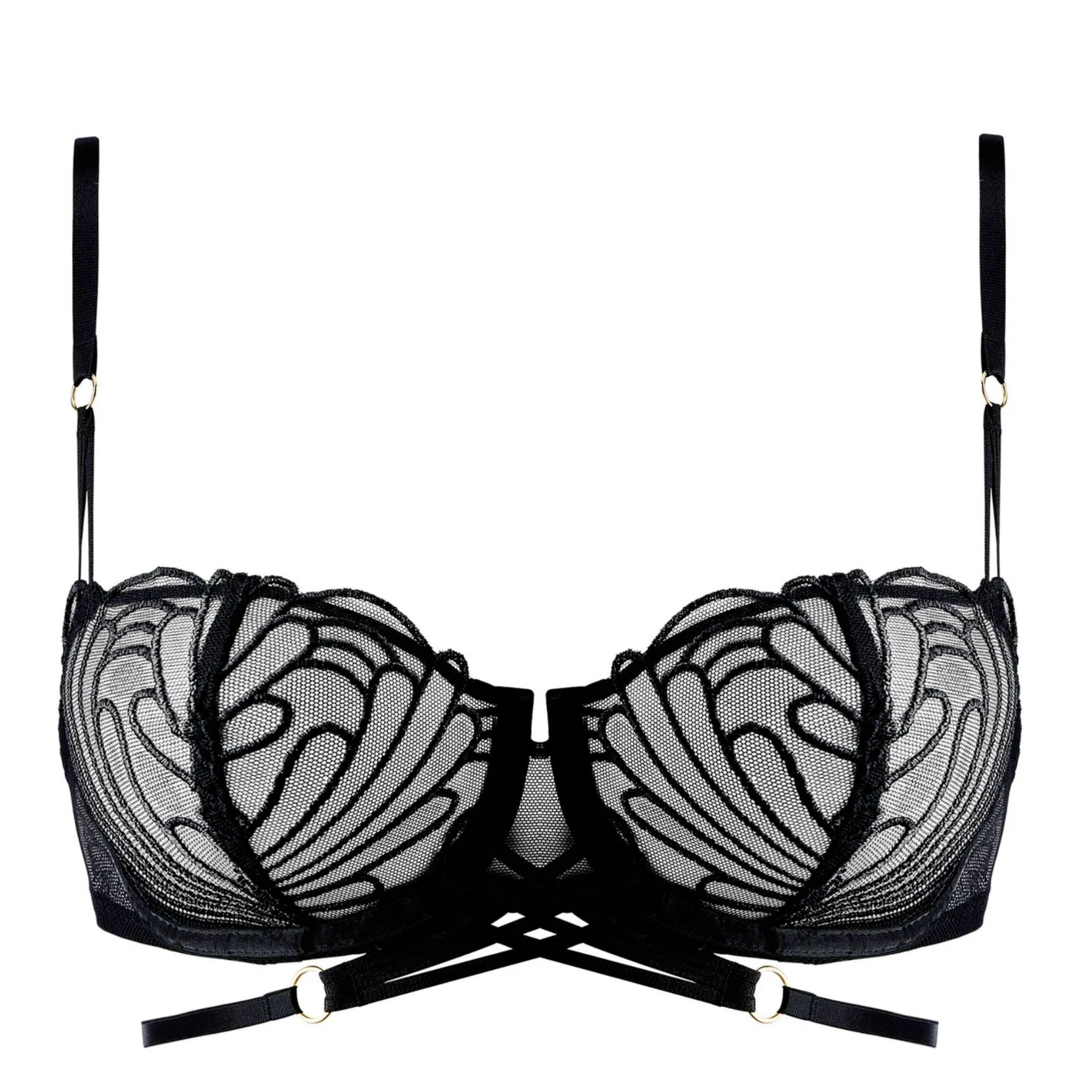 Aubade L'Indomptable Half Cup Bra 1IF14 in After Dark