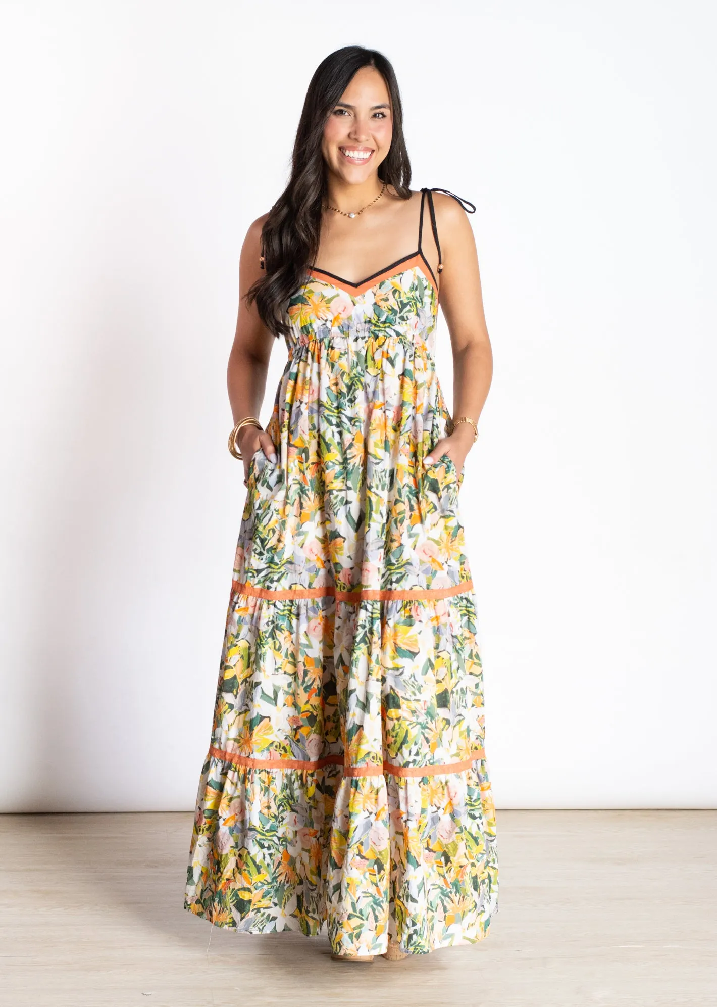 Avid Admiration Floral Maxi Dress