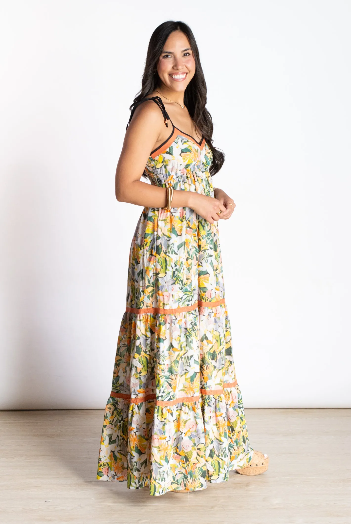 Avid Admiration Floral Maxi Dress