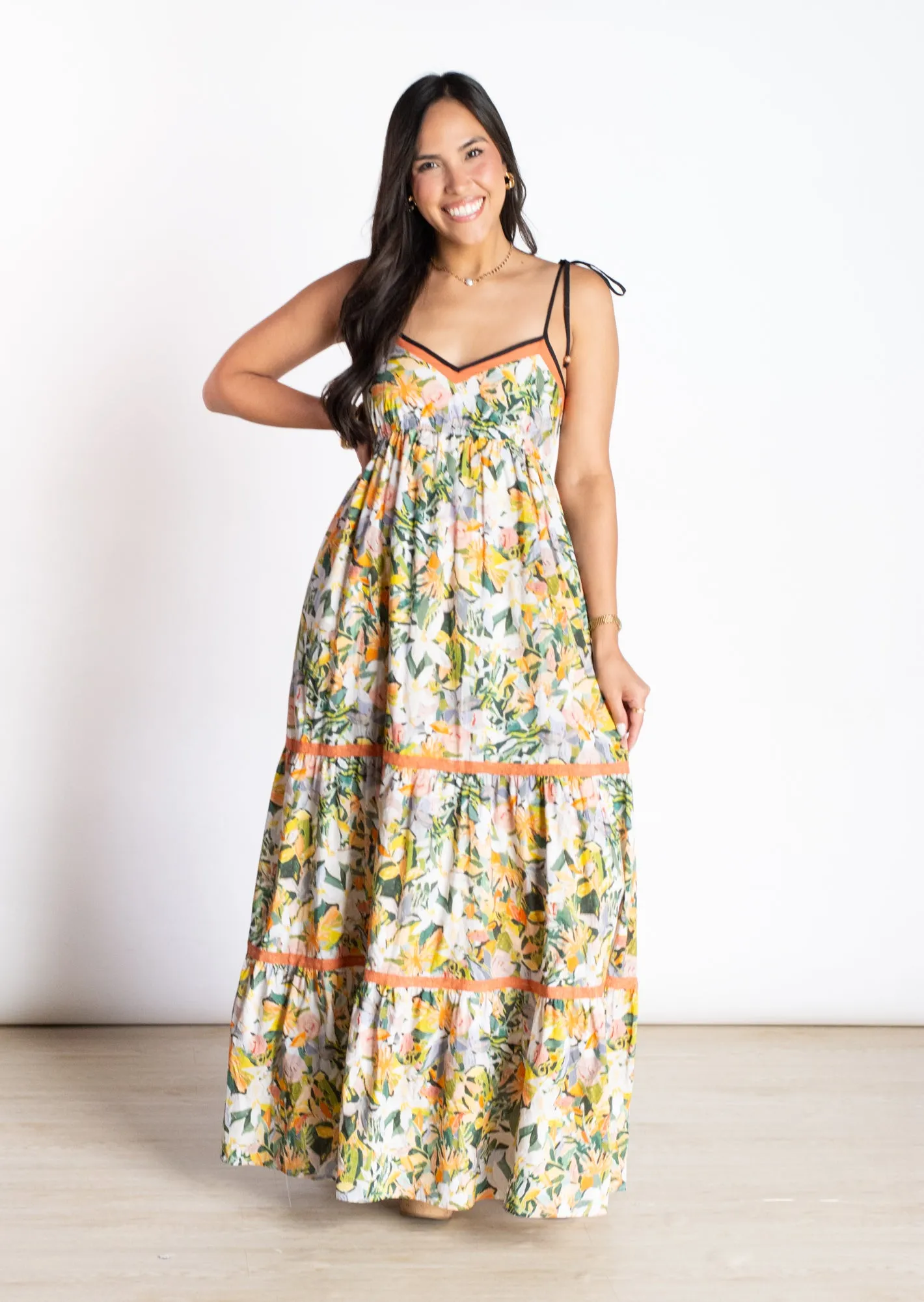 Avid Admiration Floral Maxi Dress