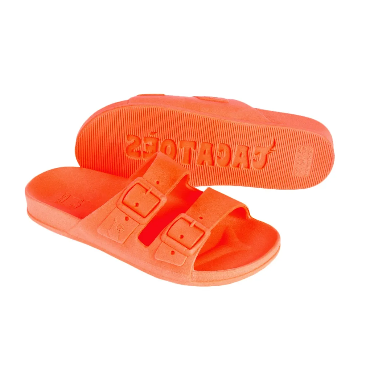 Bahia Sandals in Orange Fluo