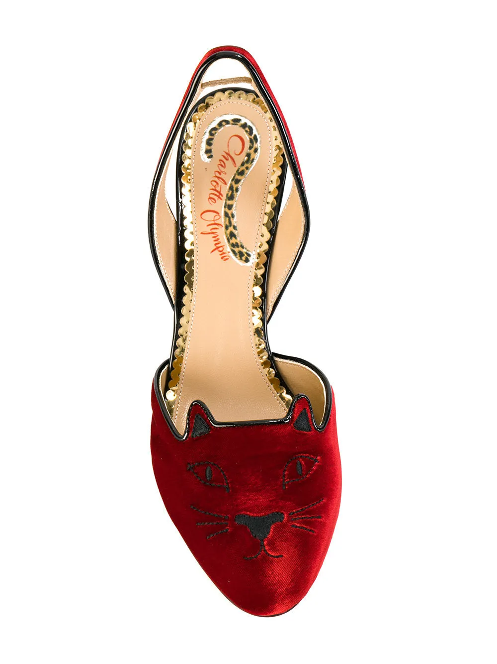 Charlotte Olympia Kitty slingback heels