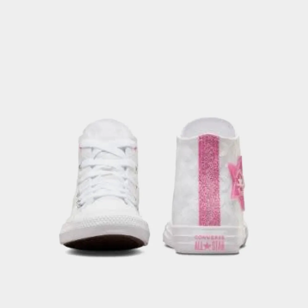 Converse Kids Chuck Taylor All Star Sparkle Sneaker White/Pink _ 181052 _ White