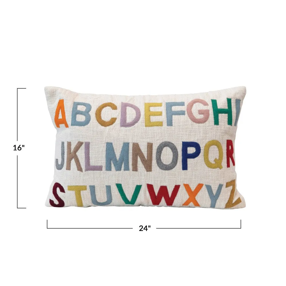 Cotton Alphabet Pillow