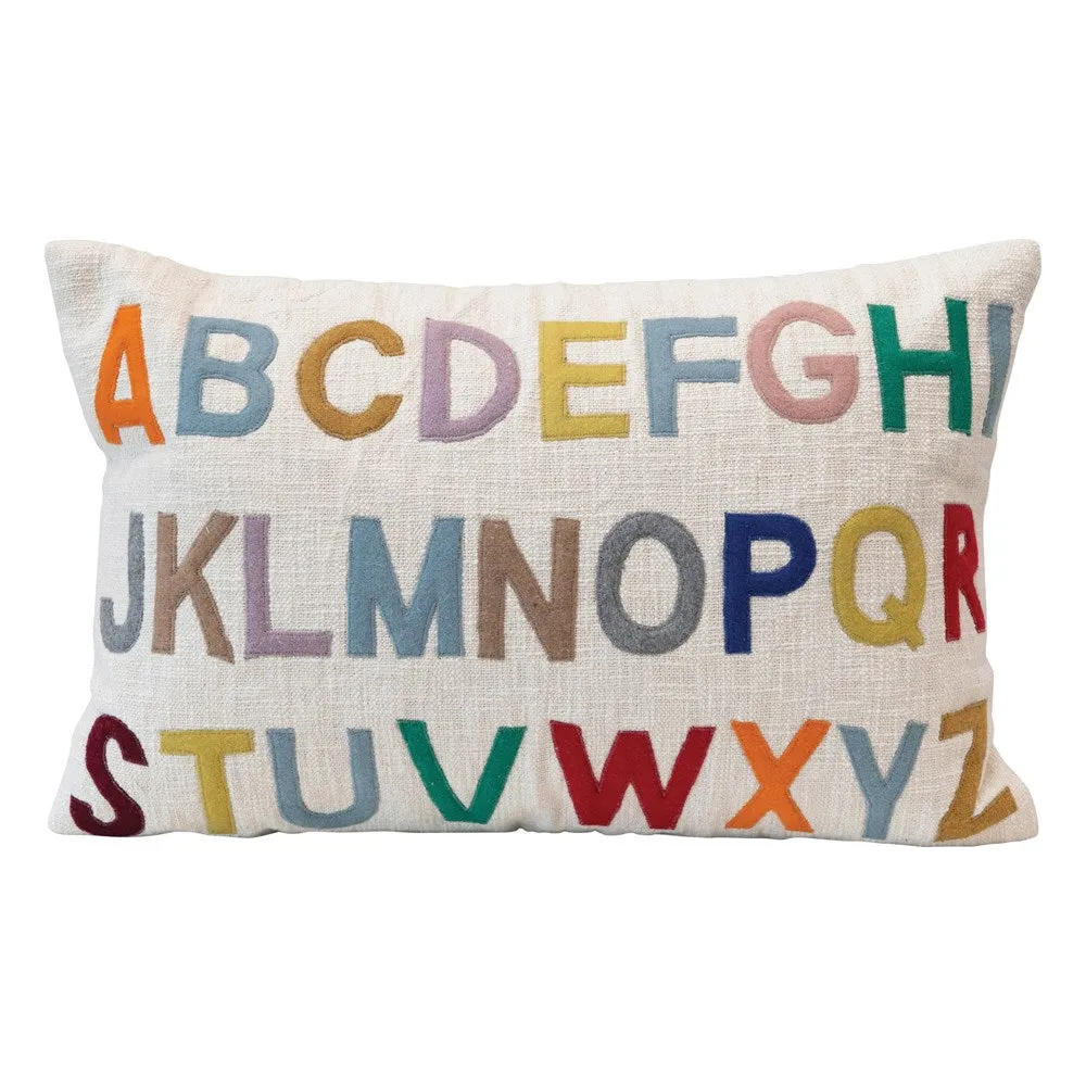 Cotton Alphabet Pillow