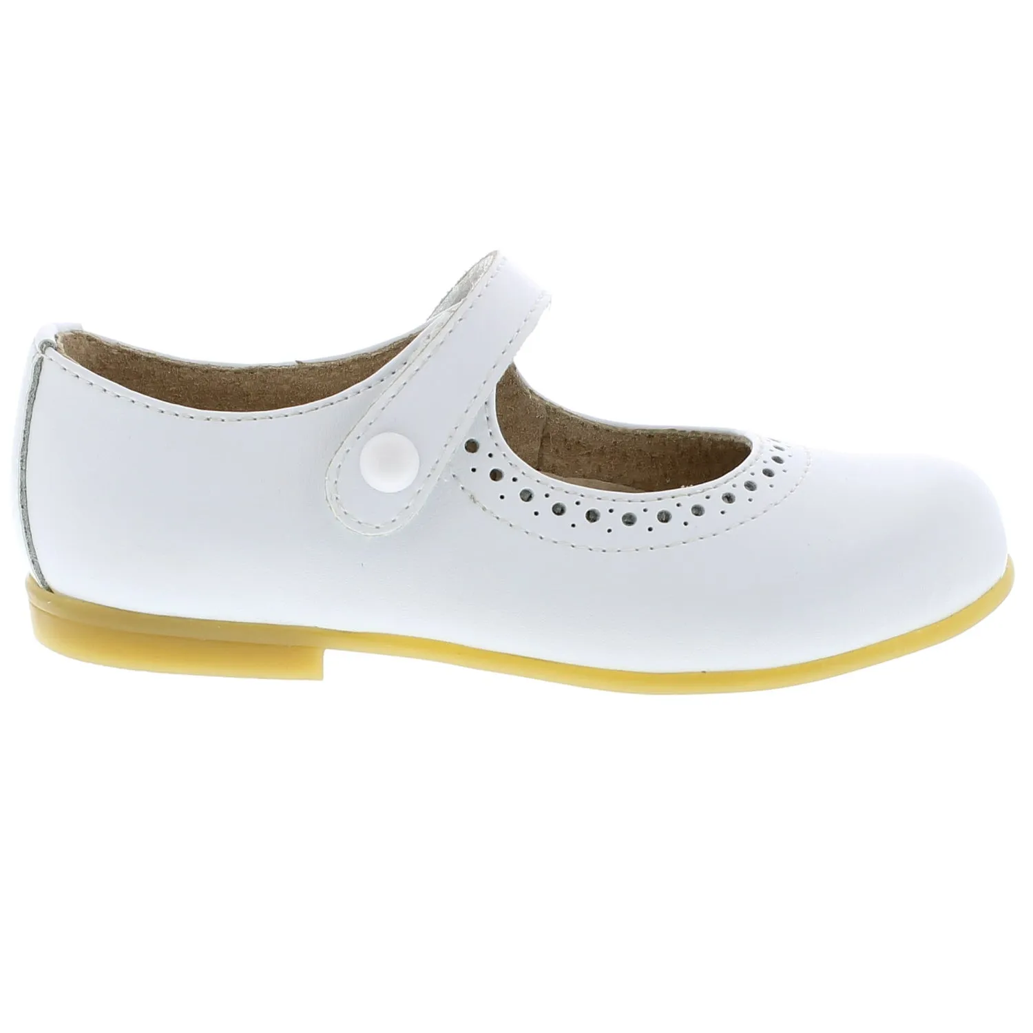 Emma Kid's Mary Jane Shoe - White Leather