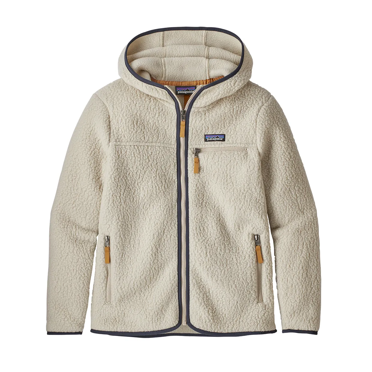 Felpa Donna Patagonia Retro Pile Fleece Hoody Bianco Panna