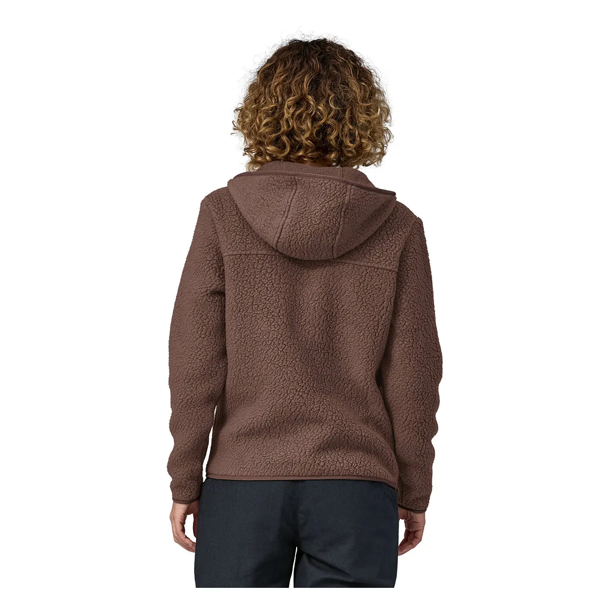 Felpa Donna Patagonia Retro Pile Fleece Hoody Marrone