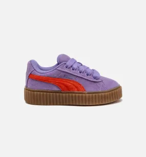 Fenty Creeper Phatty Preschool Lifestyle Shoe - Lavender/Red/Gum Free Shipping