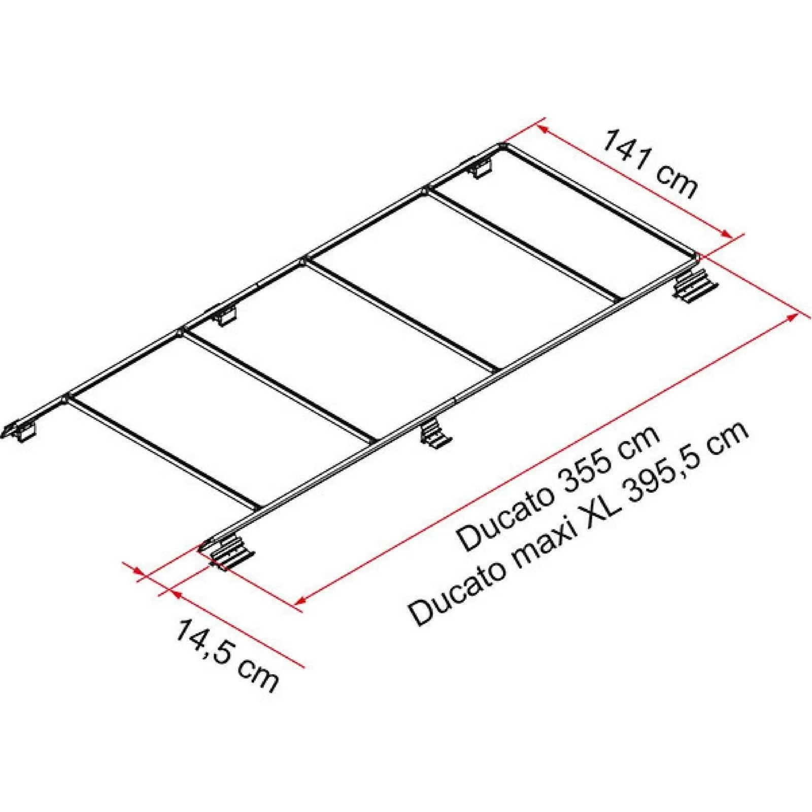 Fiamma Fiat Ducato Roof Rail