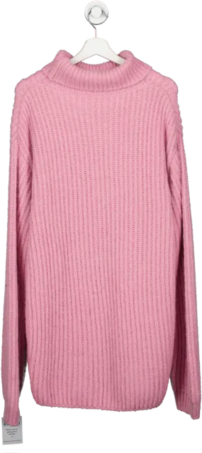 FRANKIE SHOP Pink Taiga Turtleneck Sweater UK S