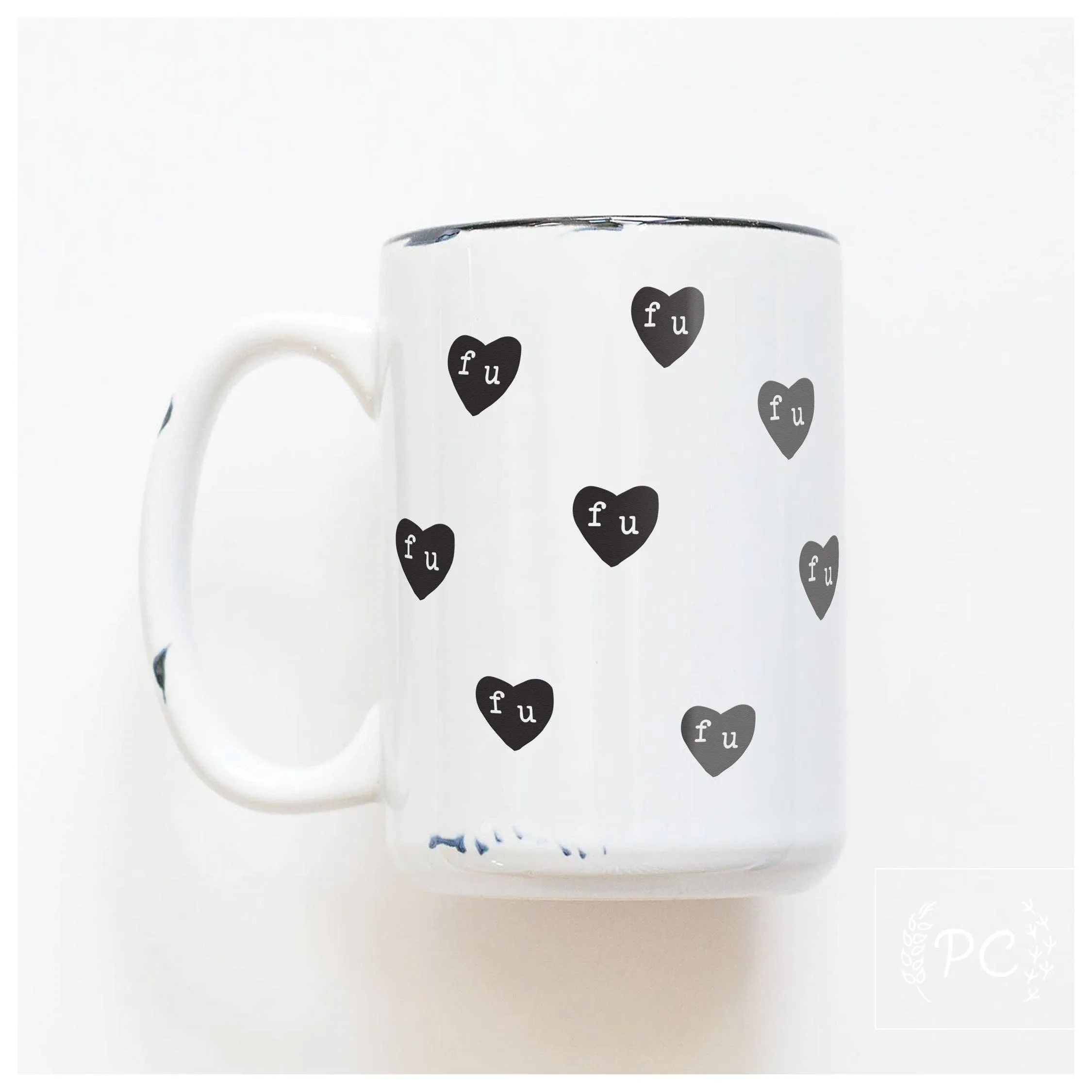 Fu hearts | ceramic mug