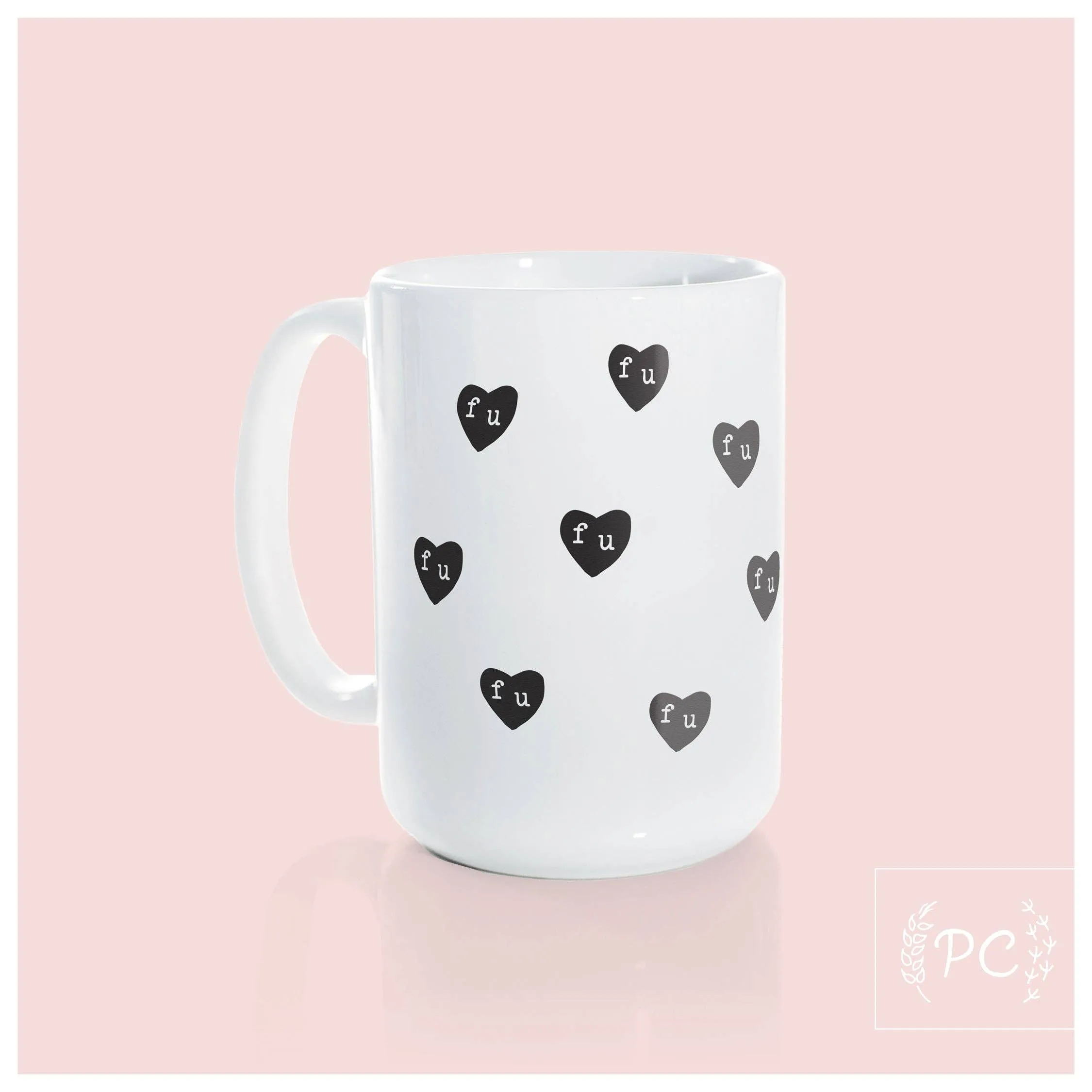 Fu hearts | ceramic mug