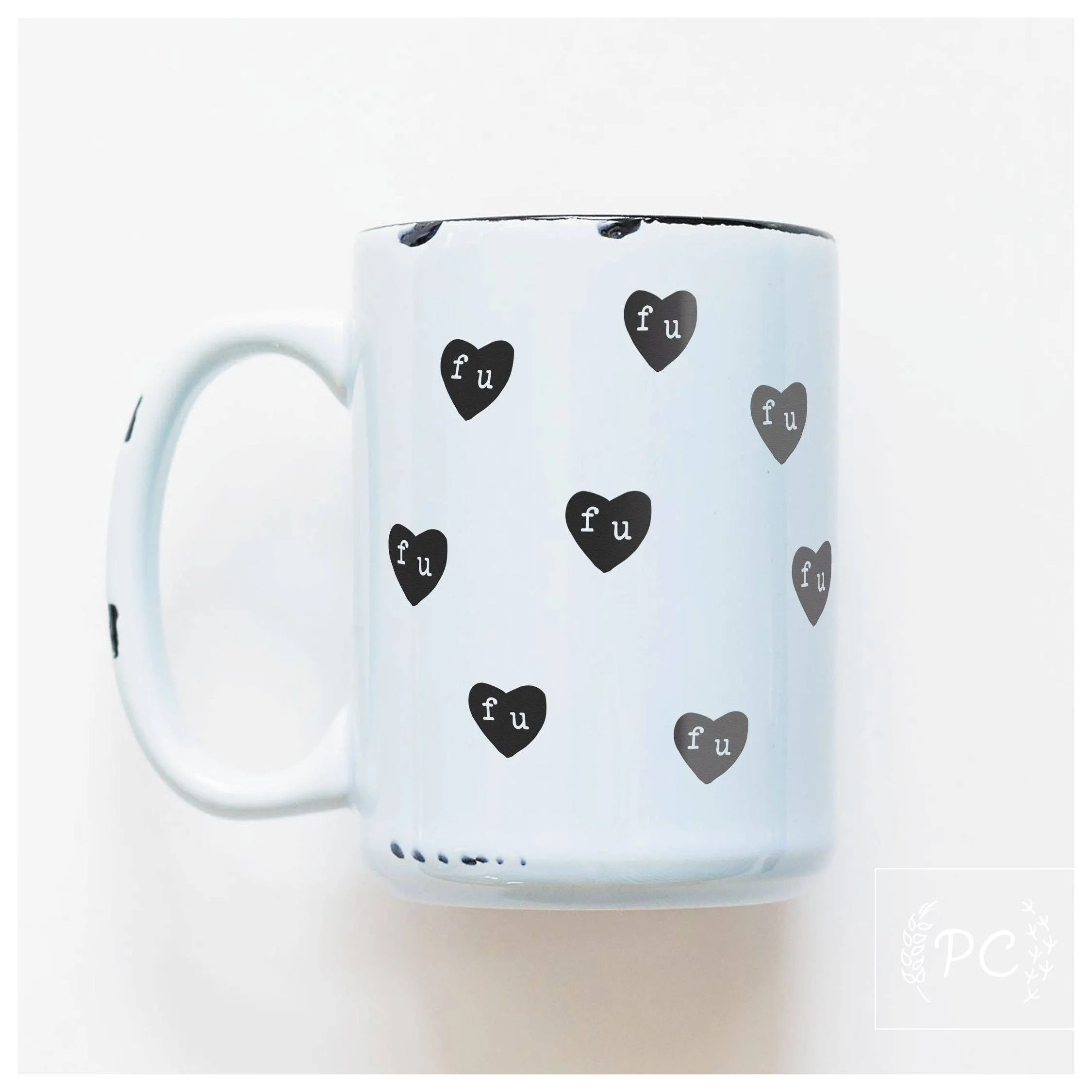 Fu hearts | ceramic mug