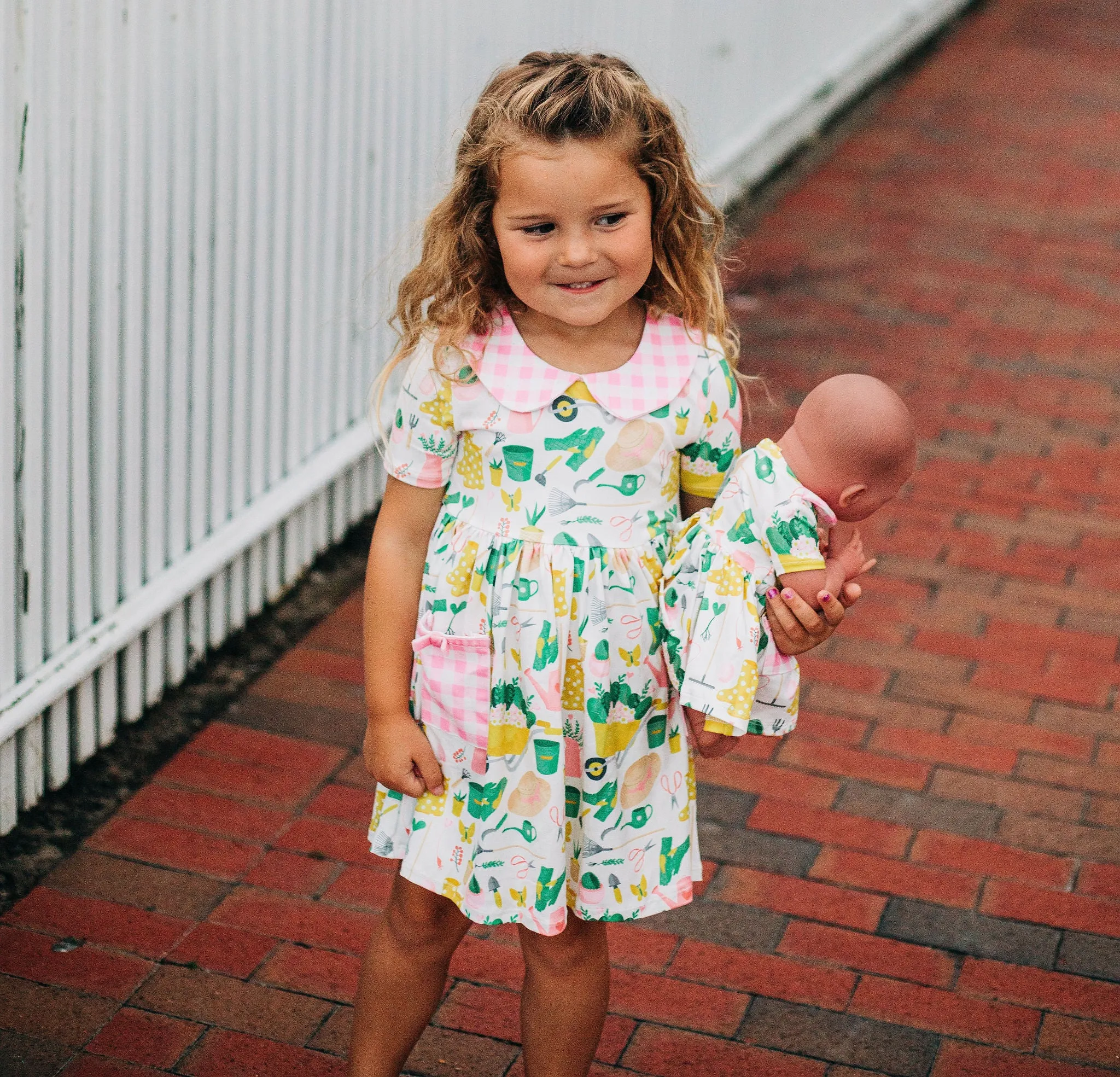 Garden Party Pocket Twirl Dress