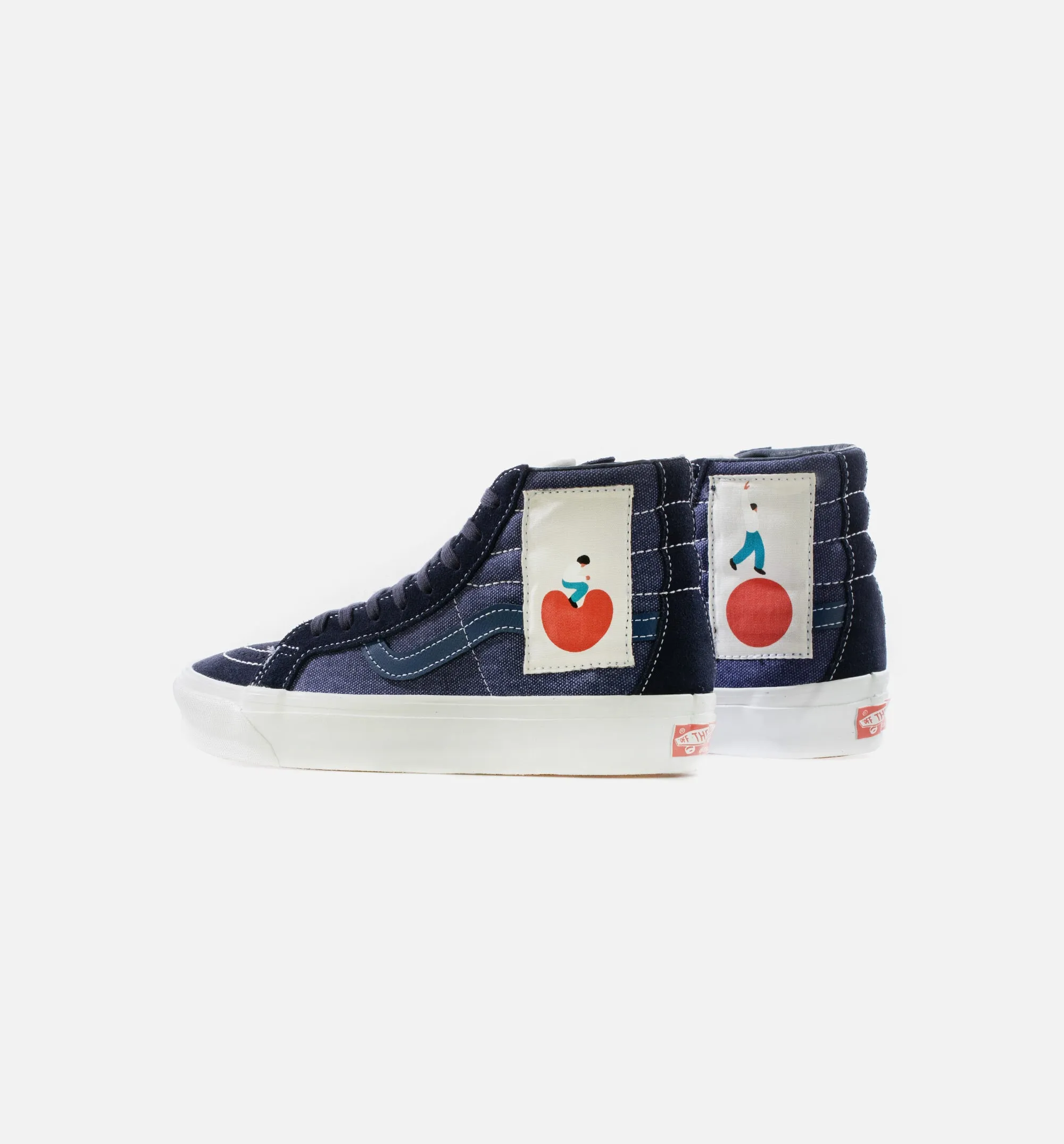 Geoff McFetridge Vault OG Sk8 Hi LX Mens Skate Shoe - Navy/White