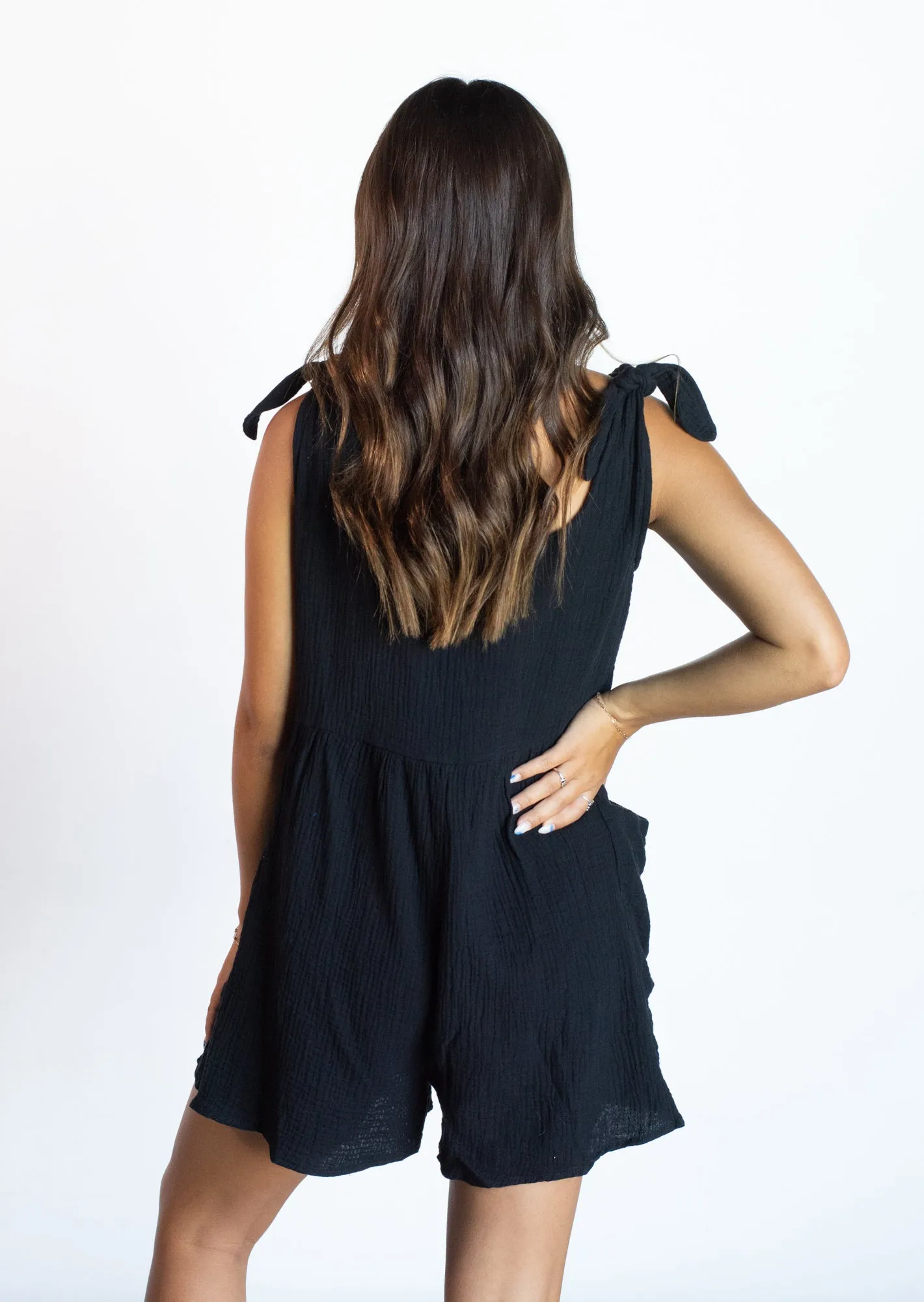 Girls Like Us Black Romper