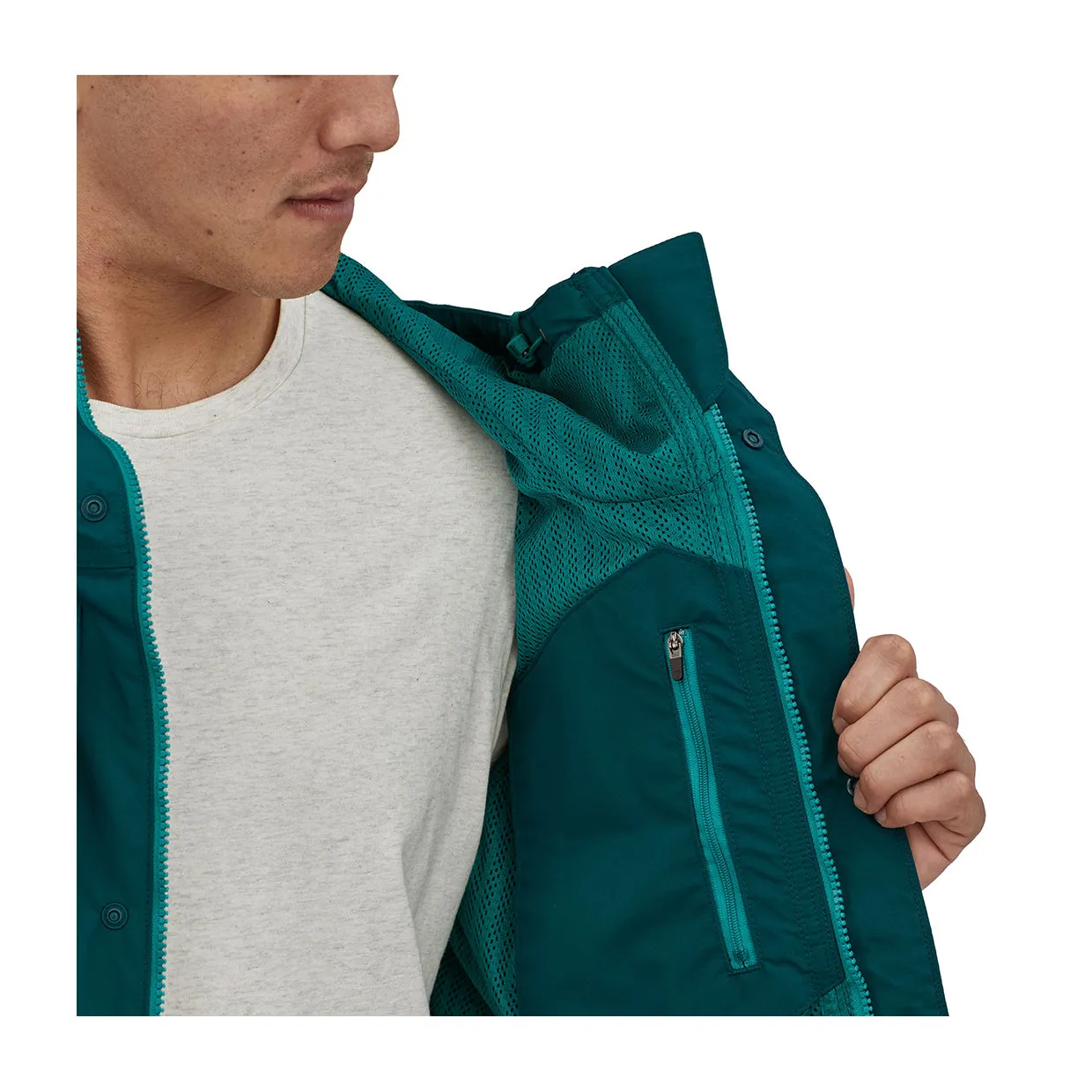 Giubbino Patagonia Isthmus Utility Jacket Verde Scuro