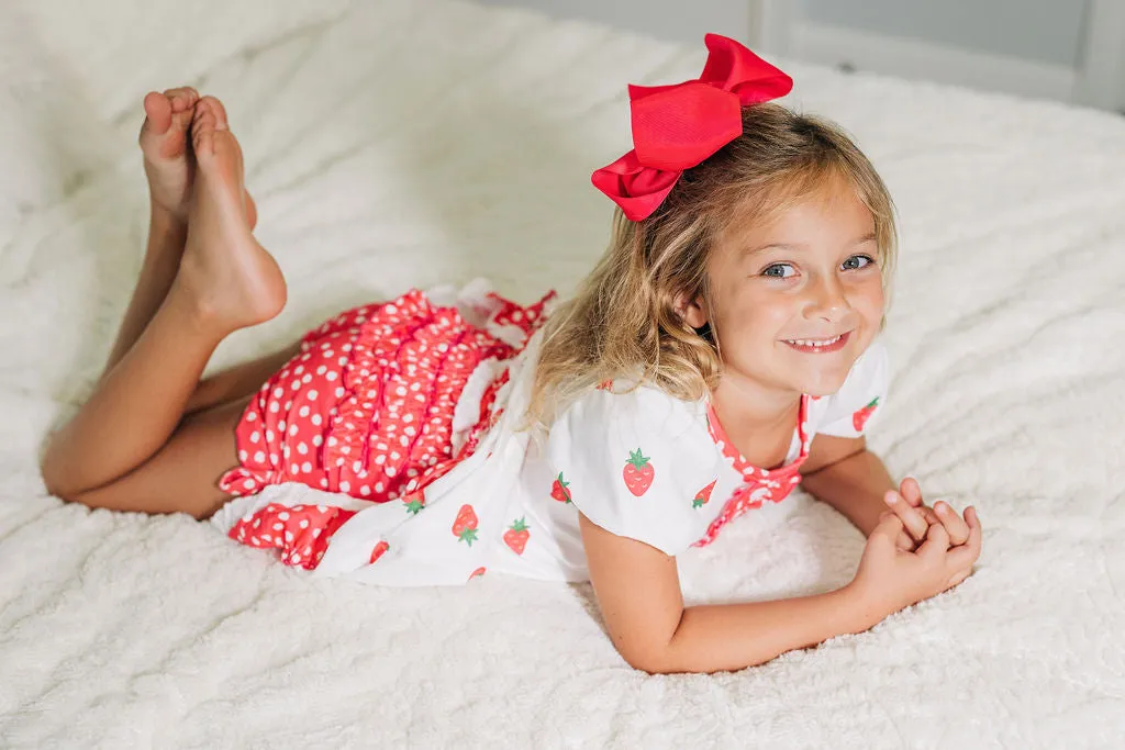 Gown with Bloomers - Vintage Strawberries