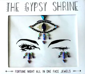 Gypsy Shrine Third Eye Face Jewels Fortune Night All In One Stick On Faceted Aurora Borealis Stones Crystals Rhinestones