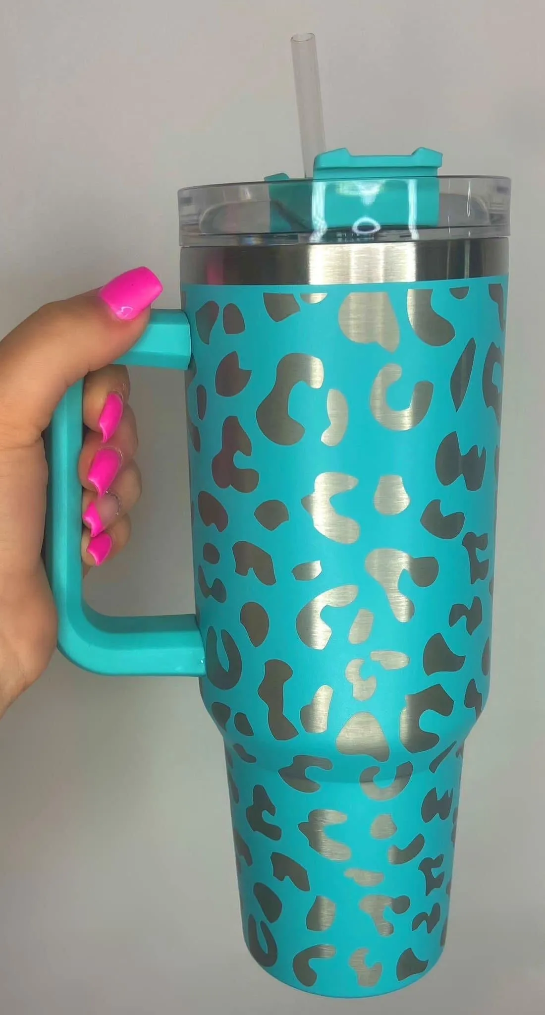 Handle It 40oz Tumbler - Leopard