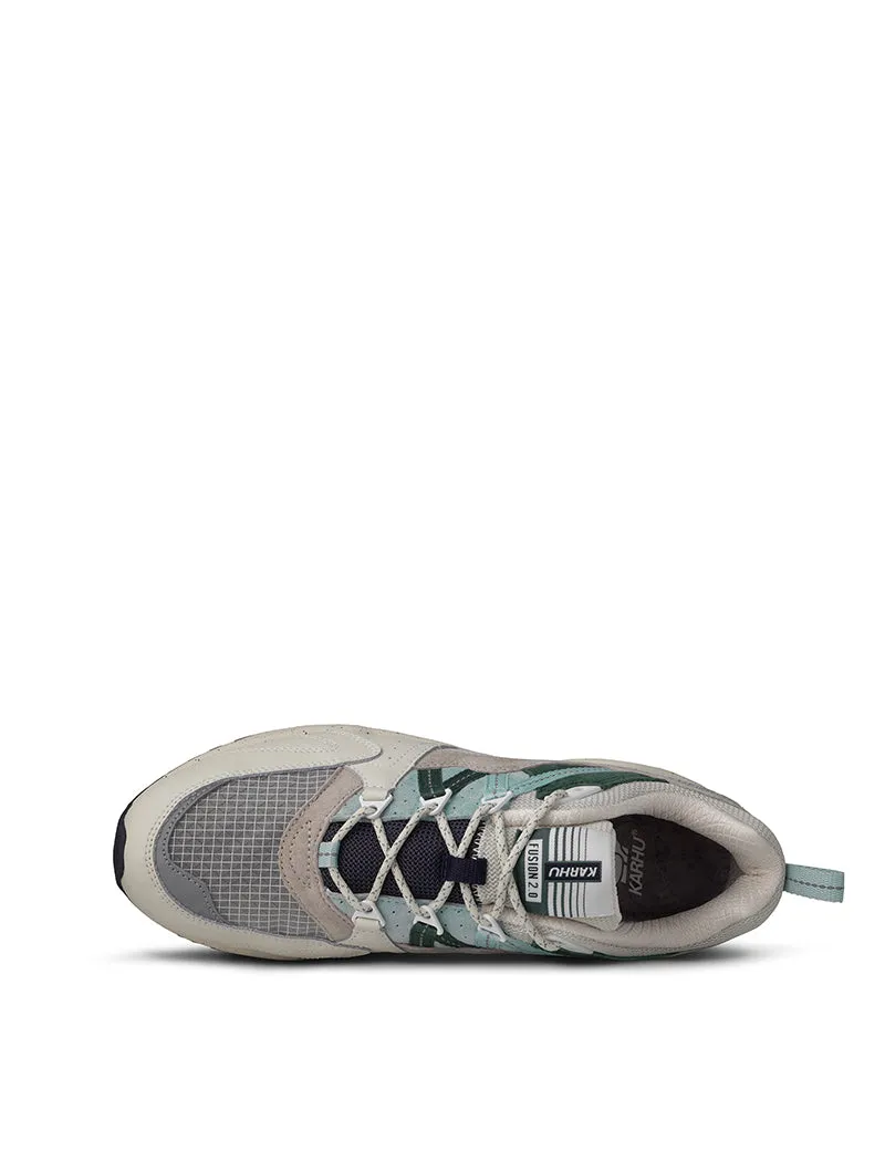 Karhu Womens Fusion 2.0 Trainers Lily White / Surf Spray