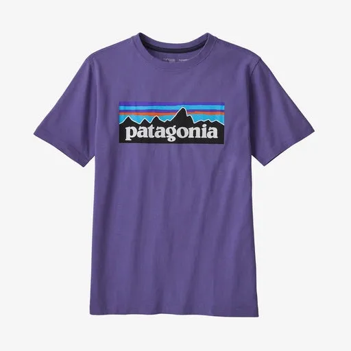 Kids' Patagonia | Regenerative Organic Cotton Graphic Tee | Purple